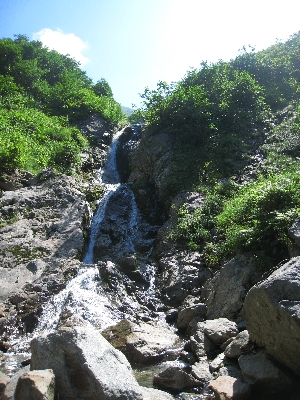 上流域の滝